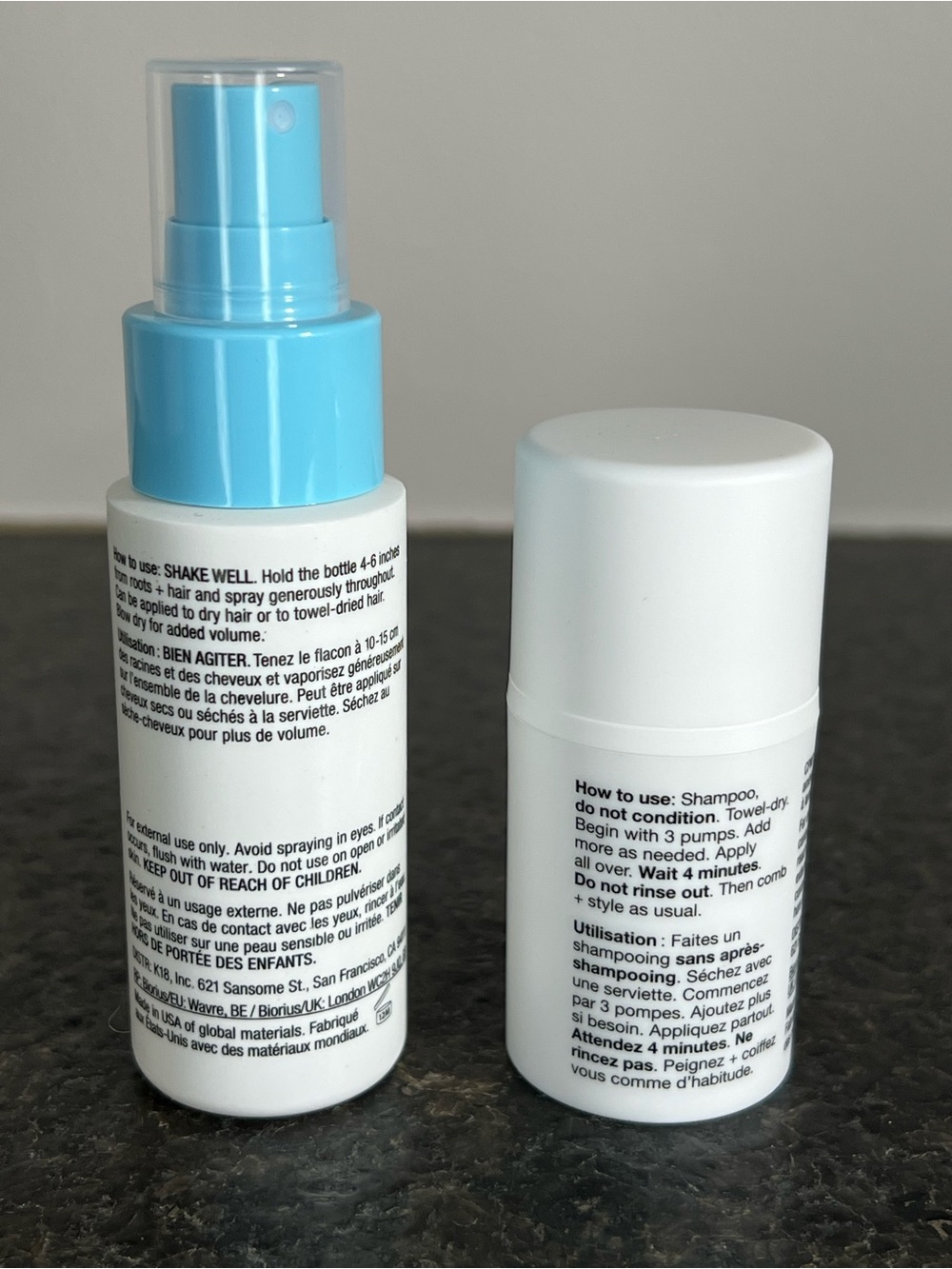 K18 AstroLift Reparative Volume Spray/Leave-In Repair Hair Mask Mini Set - NWOB - Picture 2 of 8